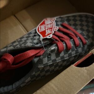 New in Box Vans Red Sneakers